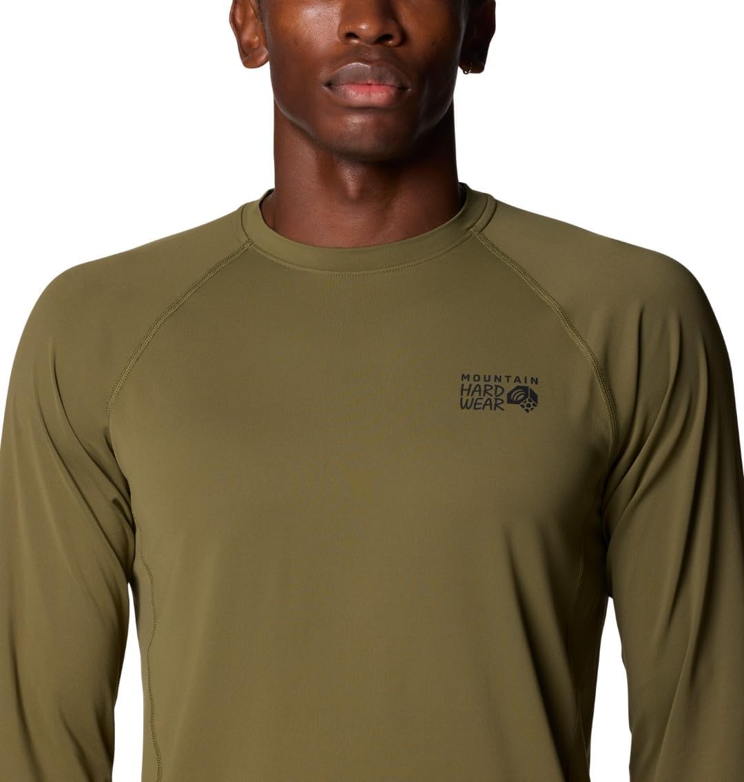 Mountain Hardwear Men's Crater Lake Long Sleeve Crew Shirt for Hiking, Camping, Outdoor Adventures, and Casual Wear