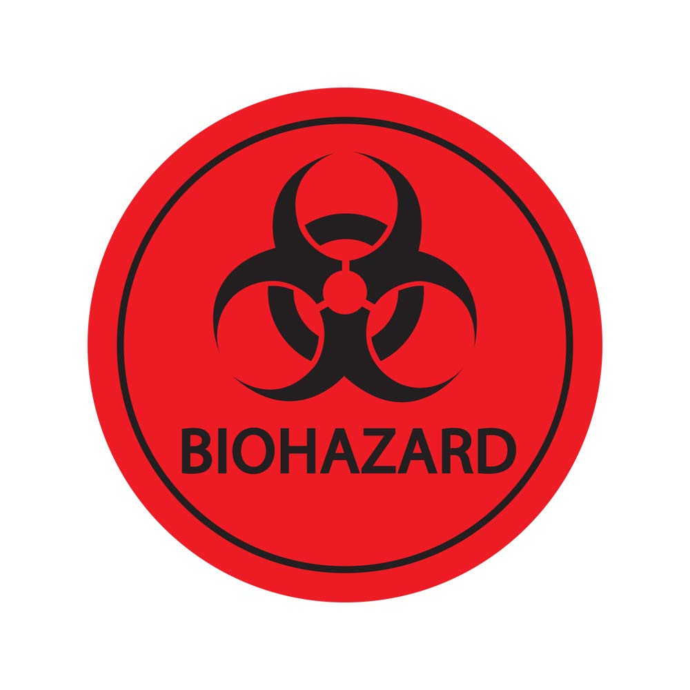 Buy Biohazard Sticker Signs 5" inches Waterproof Caution Warning Label Self Adhesive Laminated
