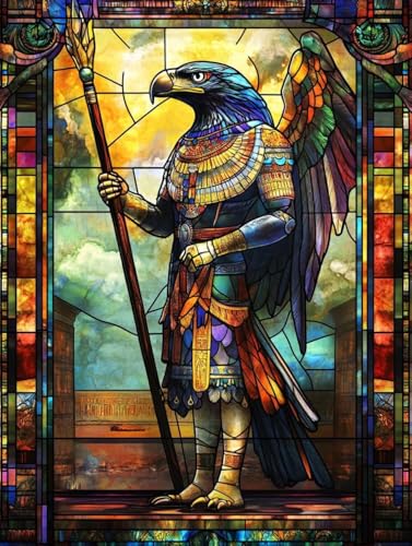 Diamond painting adulte aigle d'Égypte : votre moment de détente créative à la maison