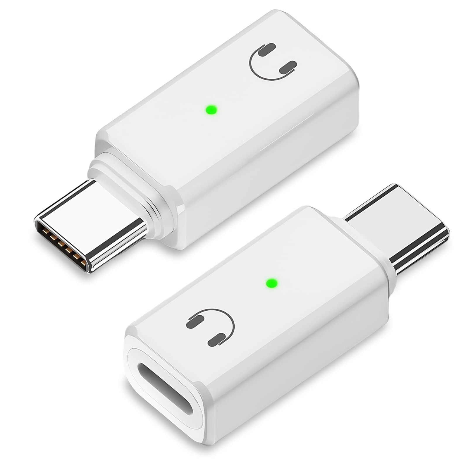 flintronic Adapter audio Lightning na USB-C, przejściówka USB-C na Lightning, adapter audio do iPhone 16 15 Pro Max Plus, iPad Air/Pro/Mini, Samsung Galaxy S24 S23, Pixel