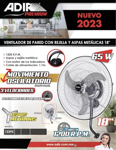 La mejor comparación de Ventilador de Pared al mejor precio. 24 Imagen adicional