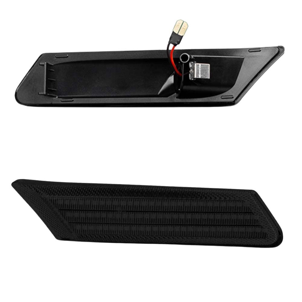 Boczne światła obrysowe LED kompatybilne z Porsche Boxster 987 (Spyder) 2005-2013, Porsche 997 (911) Carrera 4 / S / 4S / GTS 2005-2012, numer części: 98763103300 98763103301, bursztynowa lampa