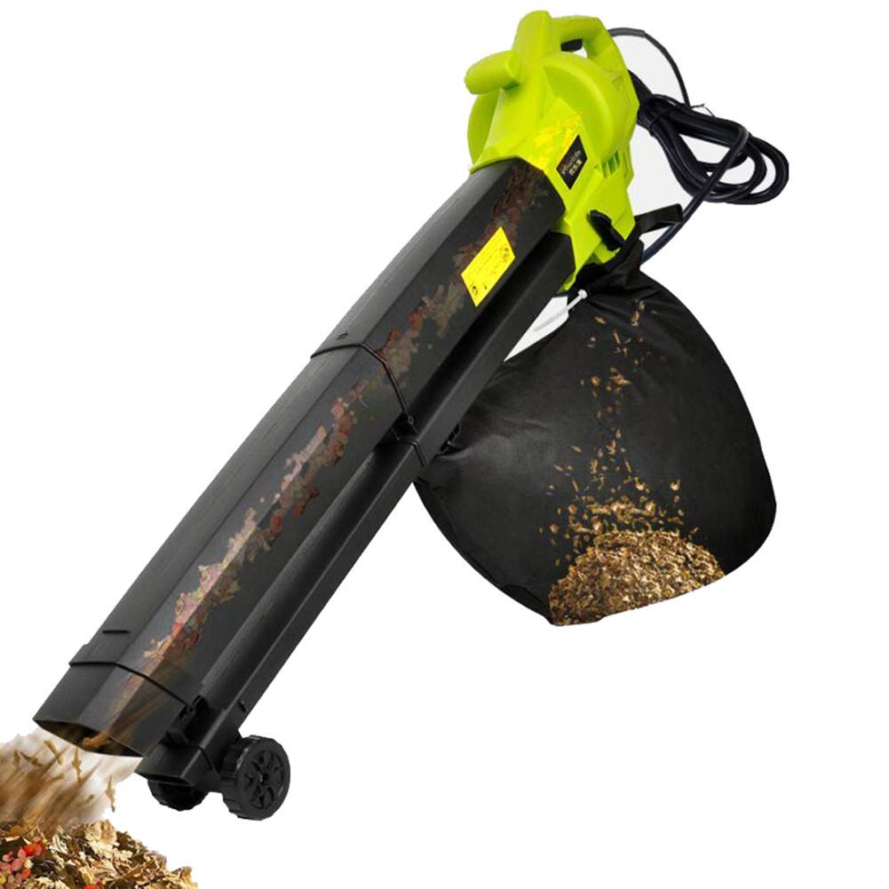 Soplador/triturador/Aspirador eléctrico con Cable 3 en 1 de Alta Potencia de 3000 W con Bolsa de recolección de 40 L Azul (Tamaño : 30m Wire) (3m Wire) (15m Wire)