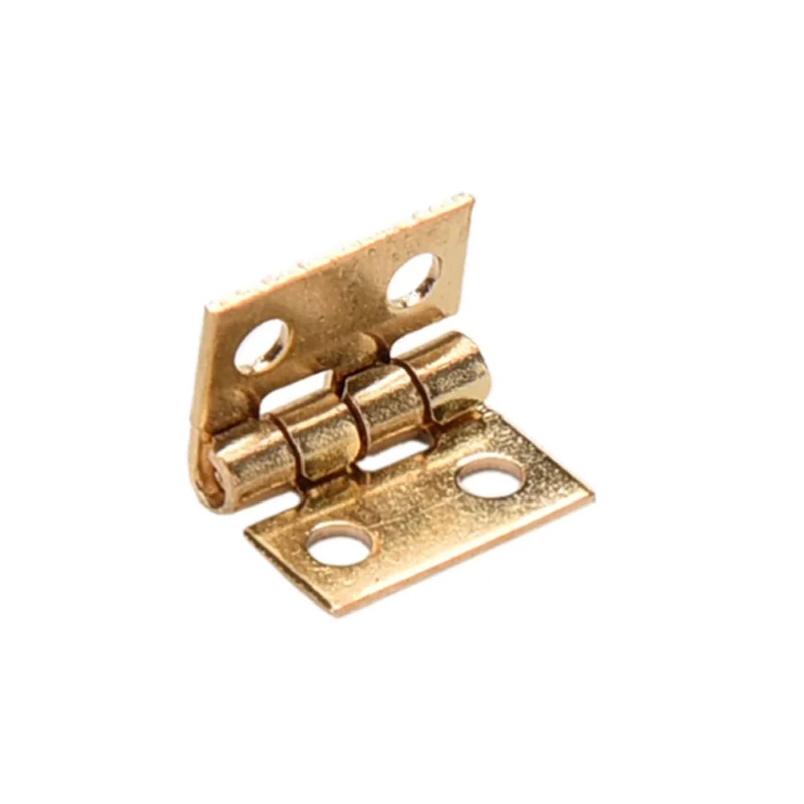 Quincaillerie de meubles charnières d'armoire miniatures 8x10mm dorées 20pcs