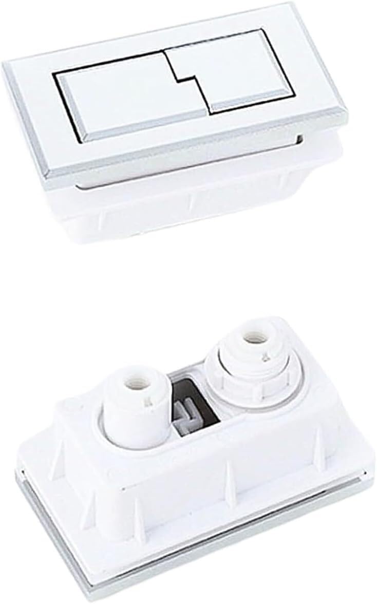 Toilet Water Tank Button,Flushing, Flush,1PCS Rectangle Dual,ABS Plastic Double, Ceramic Accessories
