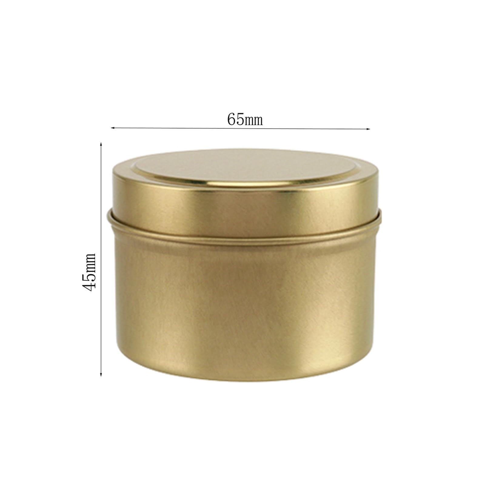 Lot de 24 bocaux à bougies vides dorés avec couvercle, 120 ml, récipients à bougies pour la fabrication de bougies