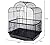 AOVNA Bird Cage Net Cover Bird Cage Seed Catcher Skirt Stretchy Bird Seed Catcher Bird Cage Ventilate Dustproof Cover (Black)