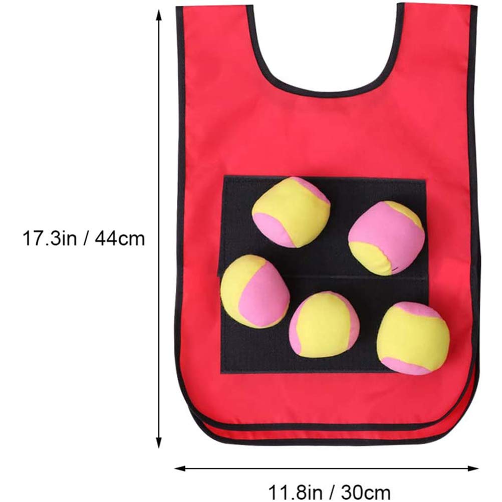 JTLB Gioco di tiro al Bersaglio con Palla in con Giacca Adesiva Set di Gilet in per Gioco di tiro al Bersaglio per Bambini con Gilet Bersaglio