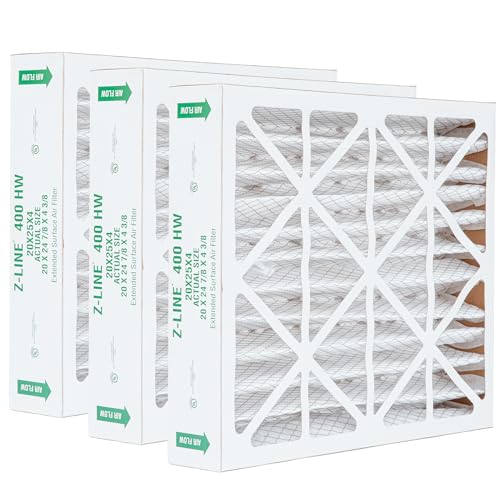 Glasfloss ZL 20x25x4 MERV 10 Fits Honeywell Air Filters. Quantity 3.