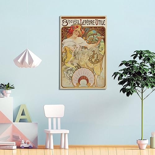 Impression sur toile Cookies de Mucha - Tableau RedVos 60x90 cm - 4