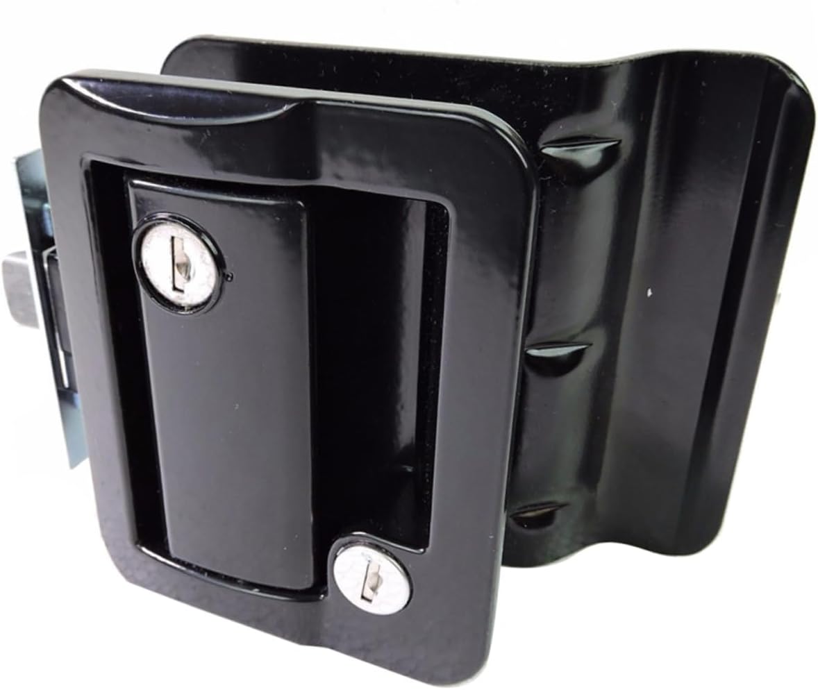 Cabilock Rv Door Lock Zinc Alloy Travel Trailer Latch Double Open Security Lock for Camper and Trailer Doors with Thickened Solid Base for Stable Installation