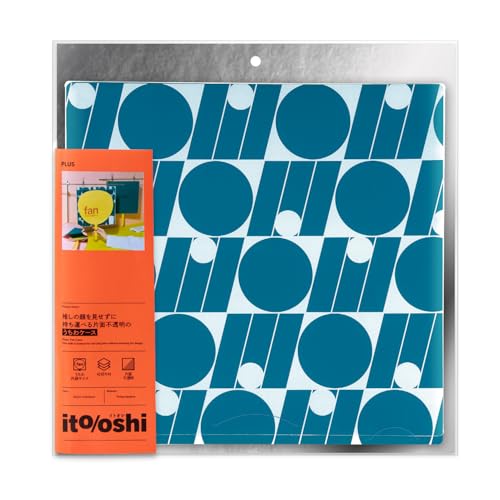 プラス イトオシ 推し活 うちわケース 片面不透明 推しの顔を見せずに持ち運べる グリーン FL-300CF 91-473