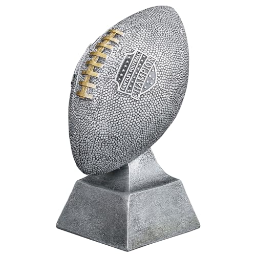 Image of Decade Awards Fantasy Football Champion Trophy, Gold or Silver / 6 or 12 Inch Tall - Engraved Plate on Request
