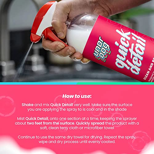 Limpiador Hidrofóbico Quick Detail en Spray para Vehículos 32oz miniatura 2