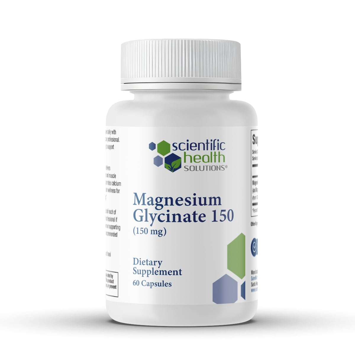 Magnesium Glycinate 150mg Vegan (60 Capsules) 1 Pack