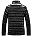 ZSHOW Men's Packable Down Coat Warm Soft Lightweight Down Jacket(Black,Large)