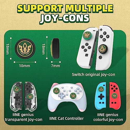 Iine Joycon Thumb Grip Caps, Gamed Theme Joystick Cover Compatible With Nintendo Switch/Oled/Switch Lite, Silicone Thumbstick Caps For Nintendo Switch #TOP4