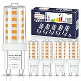 G9 LED Dimmbar Lampe, LED Leuchtmittel G9 Warmweiss 2700K 320LM 3.5W (ersetzt 28W Halogen) Flimmerfrei Dimmbare - 5 Stück