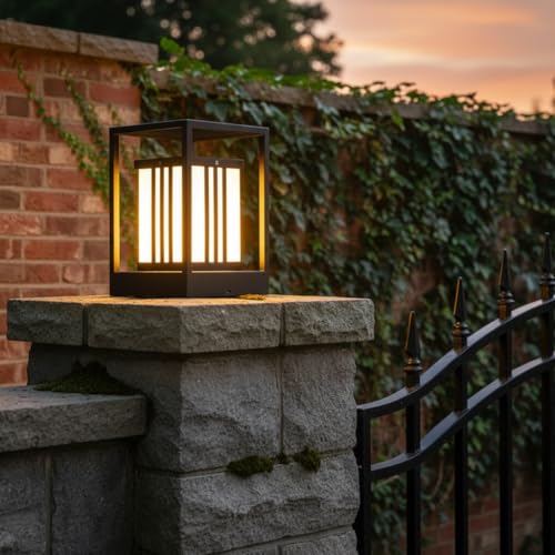 Image of Lyse Decor Modern Design Gate Light for Home Gate Decoration | Waterproof Outdoor Lamp, Main Gate Light, Pillar Light Outdoor (Pack of 2)