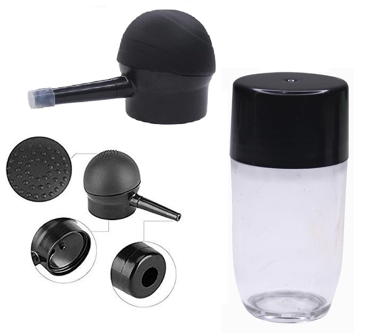 INAAYA Professional Hair Fibers Spray Applicator Spray Pump Nozzle Hair Loss Concealer Tool for Hair Fibers to Instantly Thicken Thinning or Balding Hair for Men and Women-image-37