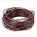 BEADNOVA 1.5mm Genuine Round Leather Cord Leather Strips For Jewelry Making Bracelet Necklace Beading, 10 Meters/11 Yards, Brown