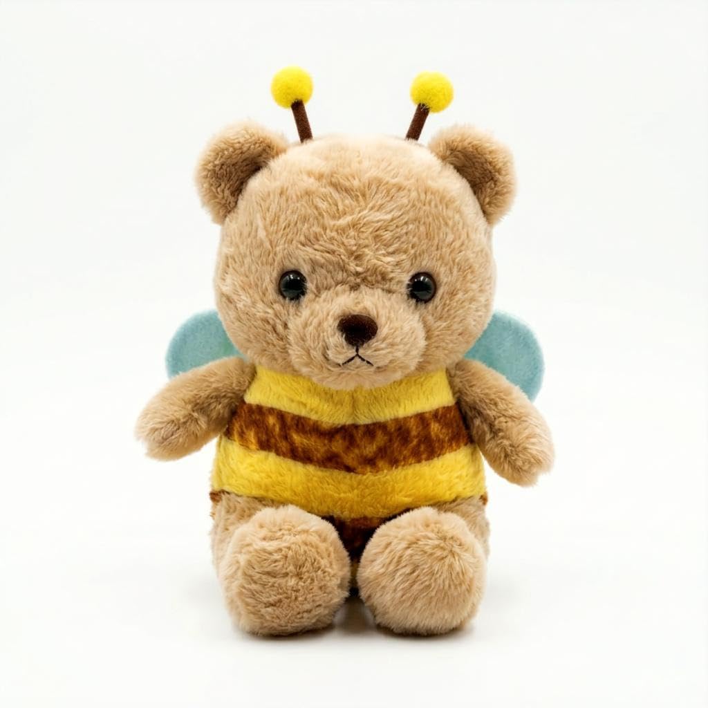 Honey Bee Soft Toy for Kids Brown Plush Teddy Stuffed Animal Cute Baby Soft Toy for Gifting and Room Decor (Honey Bee, Honey Bee)-picture-15