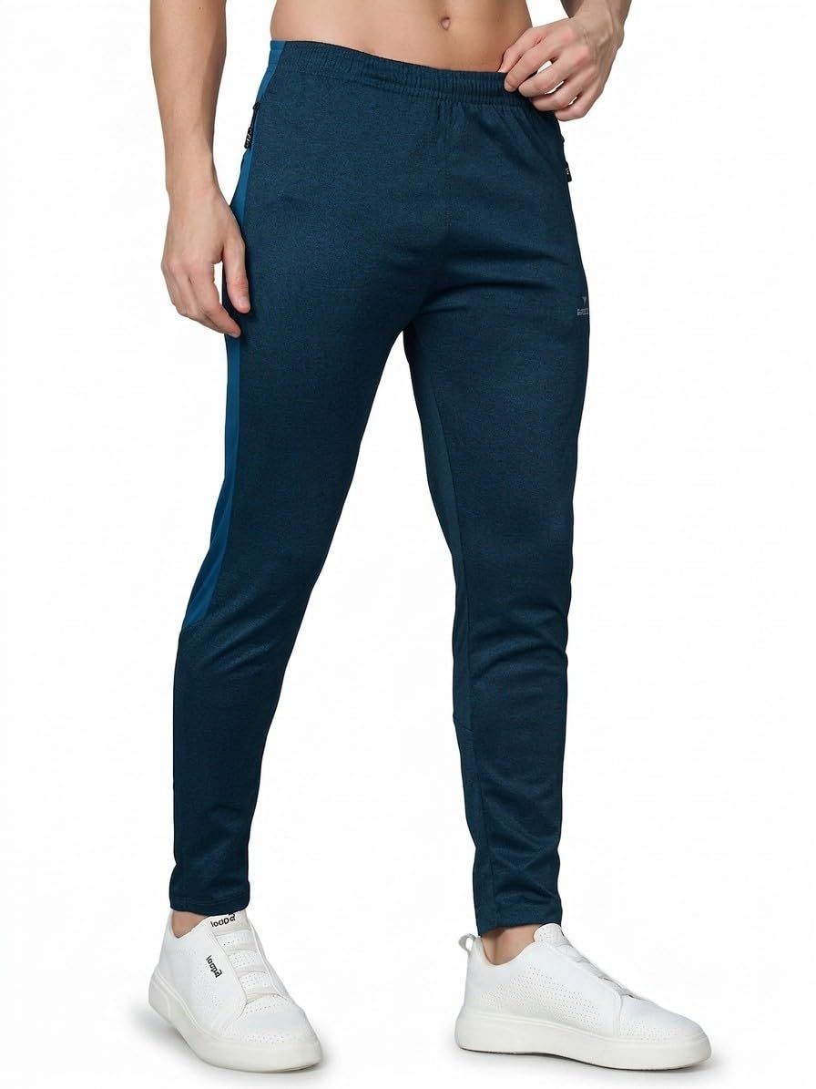 Dazzle Sportwear Men's Dri Fit Track Pants -Younger Lower (in, Alpha, L, Regular, AIR Force Blue)-picture-25
