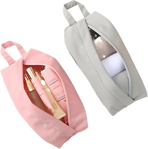 Miniatura 4 de Paquete de 3 bolsas organizadoras de calcetines de viaje con asa de cremallera, ropa interior de compresión, mini bolsa de almacenamiento para cubos