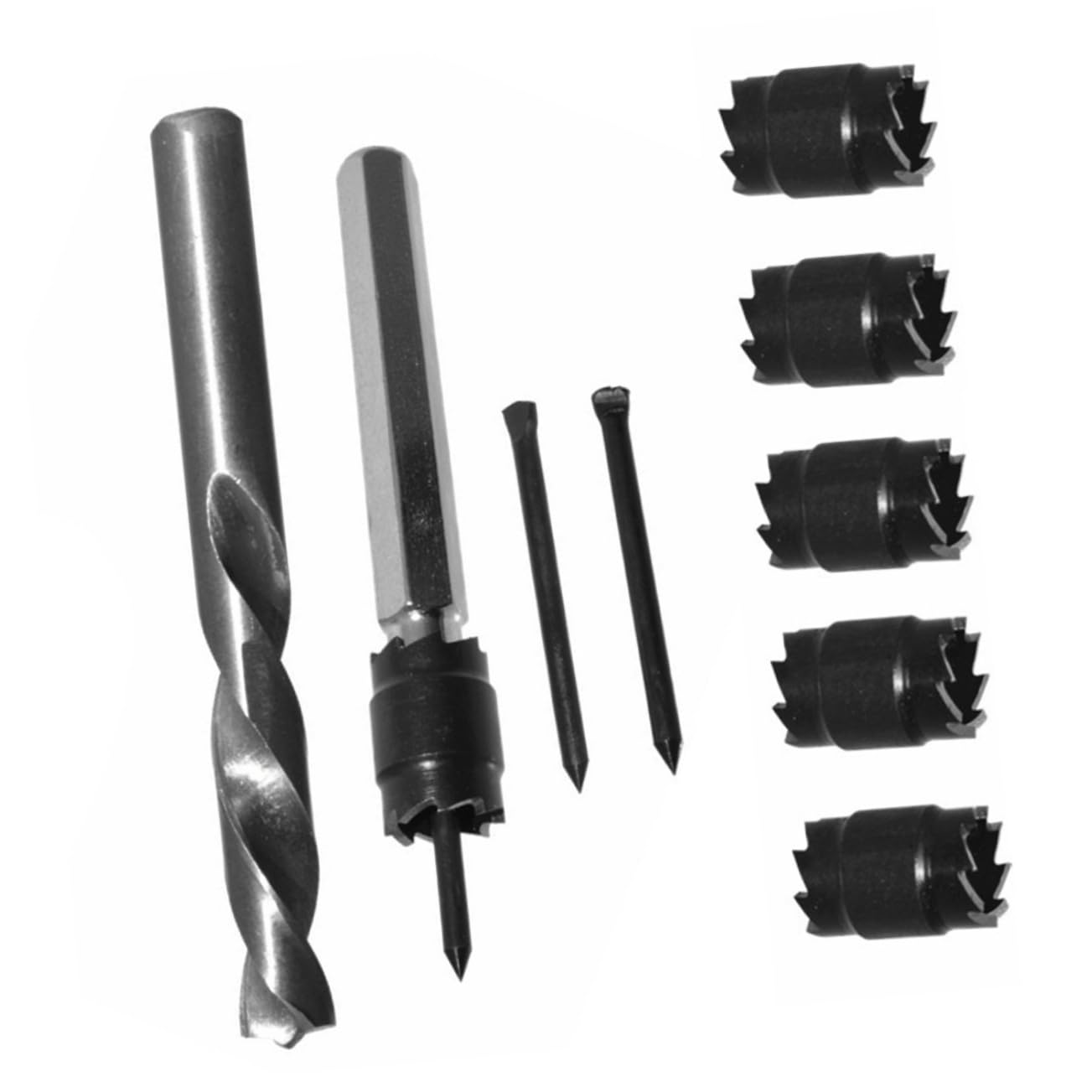 HOLIDYOYO Spot Welding Accessories 9pcs High Speed Steel Drill Bits Tungsten Steel Spot Weld Drill Bit Tool Straight Shank