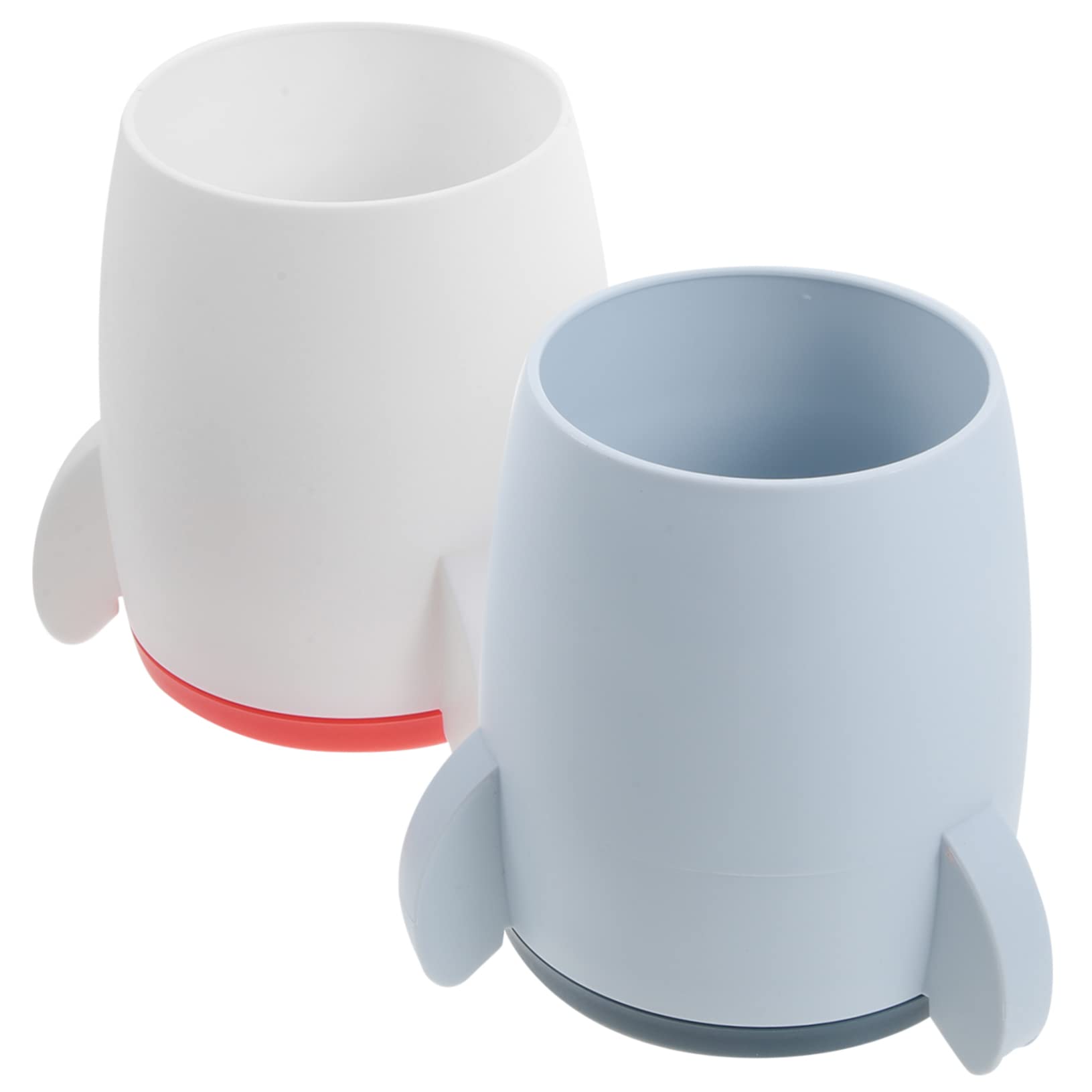 HOMSFOU 3 Ensembles Stylo Seau Stockage Porte-crayon Pot À Crayons Petit Porte-lettre Pour Bureau Mignon Bureau Porte-stylo Transparent Des Crayons Maquillage Abdos 2 Pièces * 3
