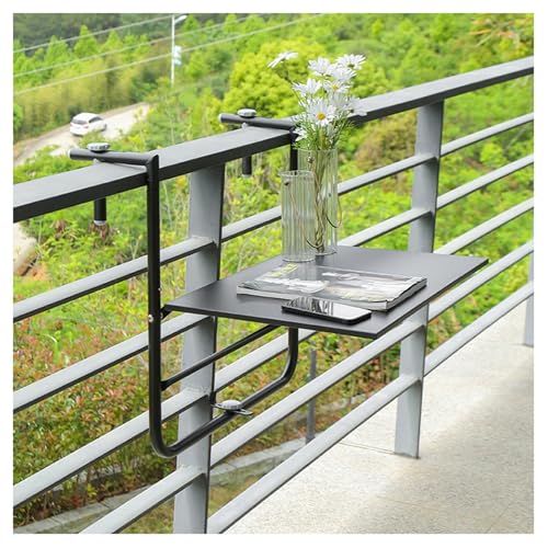 Bureau d'extérieur pour balcon rabattable et ajustable en hauteur - 2