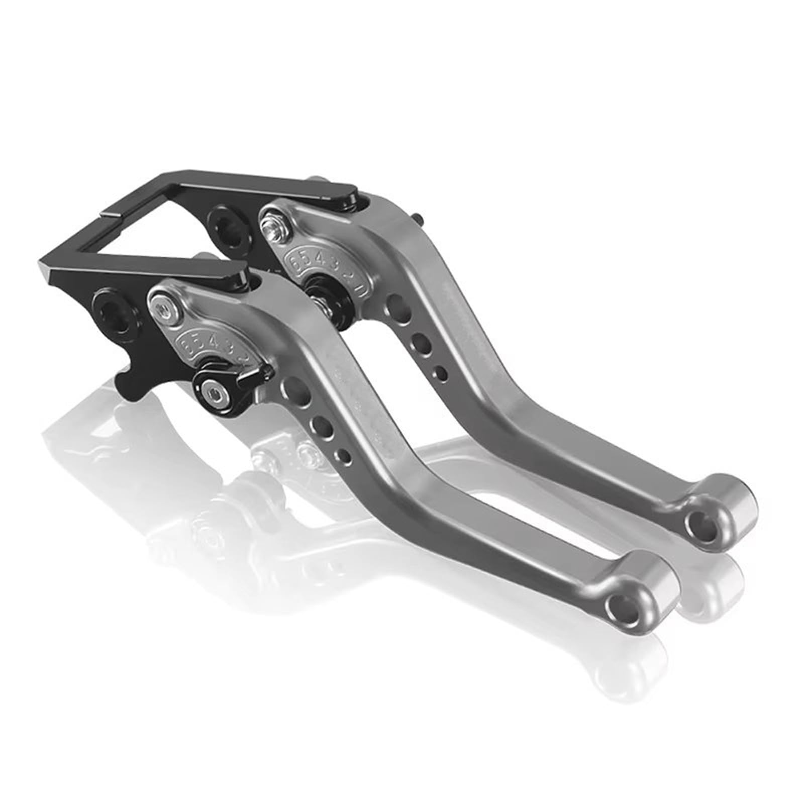 BeiZhengbhD Clutch Lever Handlebar 2024 Brake Clutch Lever for GSR750 for GSXS750 2011-2018 for GSR600 2006-2011 Motorcycle Adjustable CNC Handle for Gsr750(Titanium)