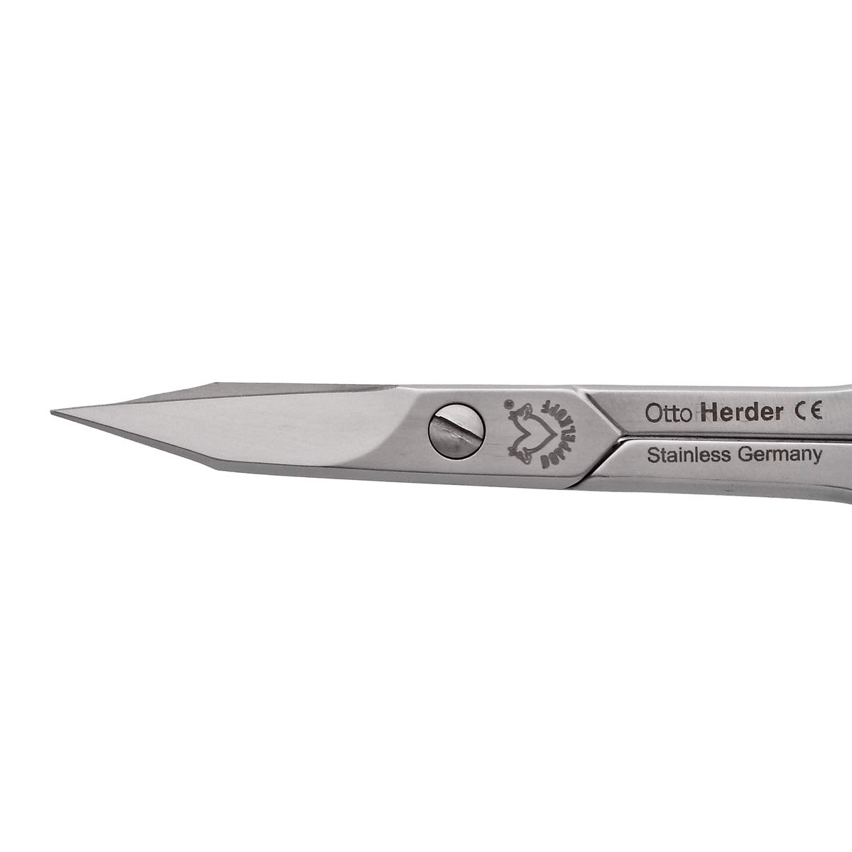 Otto Herder – Tijeras de uñas combinadas extra afiladas para piel y uñas inoxidables en estuche – Tijeras para uñas gruesas y cutículas sobresalientes