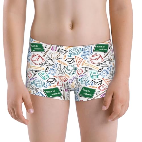 Boys' Cotton Boxer Brief Soft Underwear-Back To School