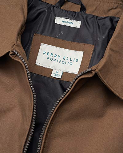 Image of Perry Ellis Mens Golf Windbreaker Jacket - Soft Microfiber Water Resistant Zip Up Casual Windbreaker Jackets for Men