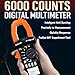 SURLABA Auto Range Digital Clamp Meter with Bluetooth, TRMS 6000 Counts Multimeter with NCV, Data Hold, Auto Off - Measures AC/DC Voltage/Current, Resistance, Continuity for Electricians, HVAC, Home