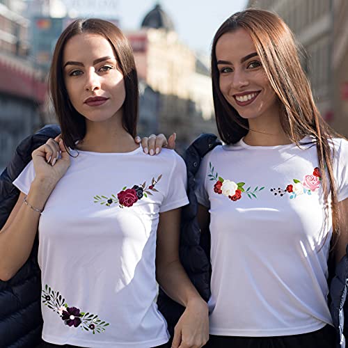 Ancirs 30 Pack Flower Iron On Sticker Patch For Jackets, Heat Transfer Vinyl Patch Appliques For T-Shirt Jeans Backpacks Dress Diy Art Decoration #TOP4