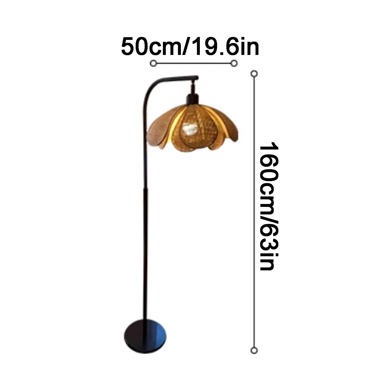 Metalen vloer Lamp Retro woonkamer vloer lamp rattan lampenkap vloerlamp vloerlamp met voetschakelaar