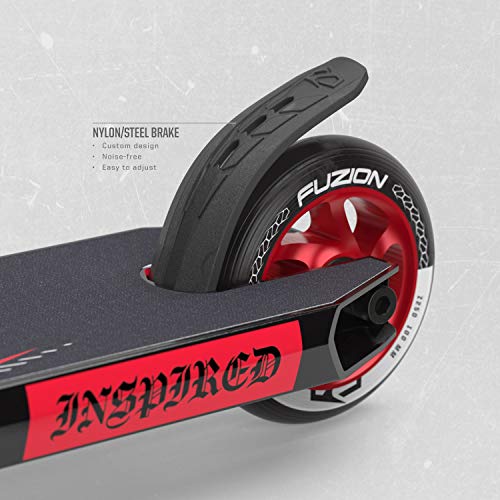 Fuzion Z250 SE Pro Scooters - Trick Scooter - Intermediate and Beginner Stunt Scooters for Kids 8 Years and Up, Teens and Adults – Durable, Smooth, Freestyle Kick Scooter for Boys and Girls (SE RED)