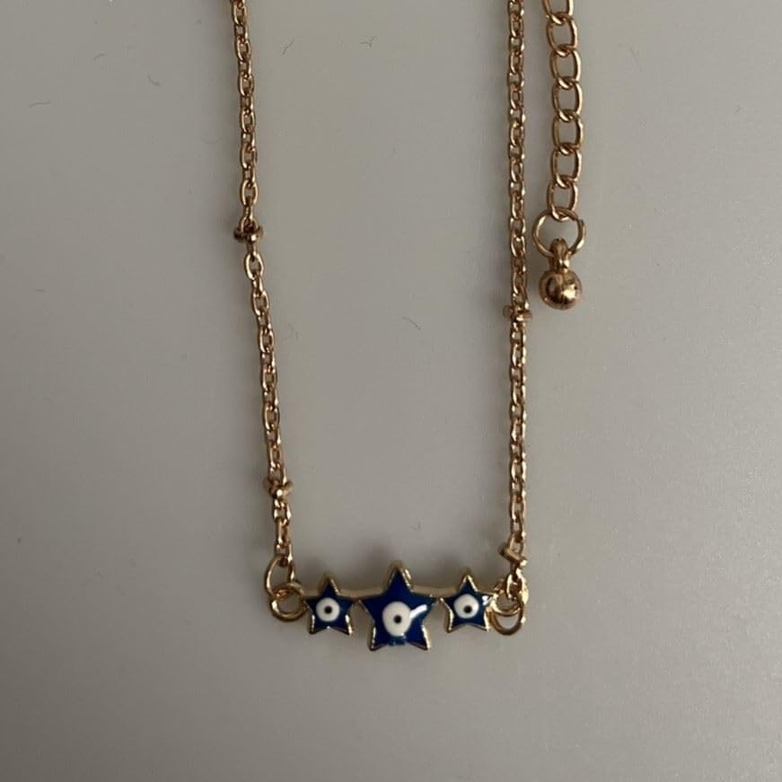 Evil Eye Bracelet, Stars (JIT), Natural