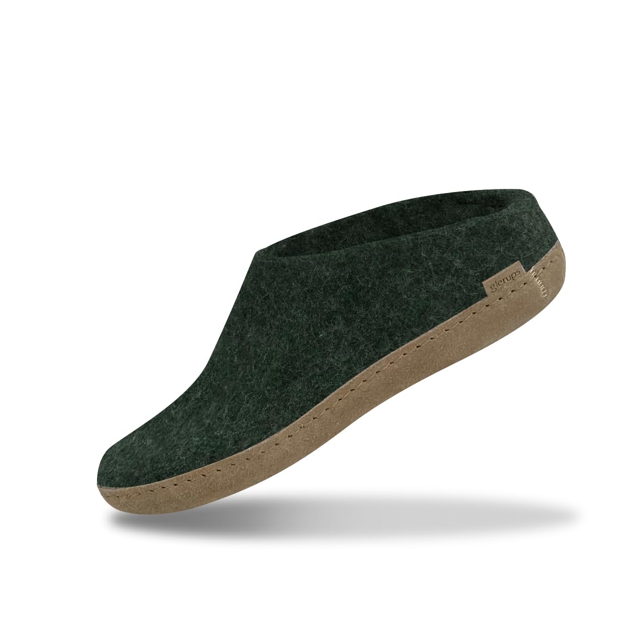 glerups dk B Slipper Unisex Adulte Felt Slippers,Leather Sole