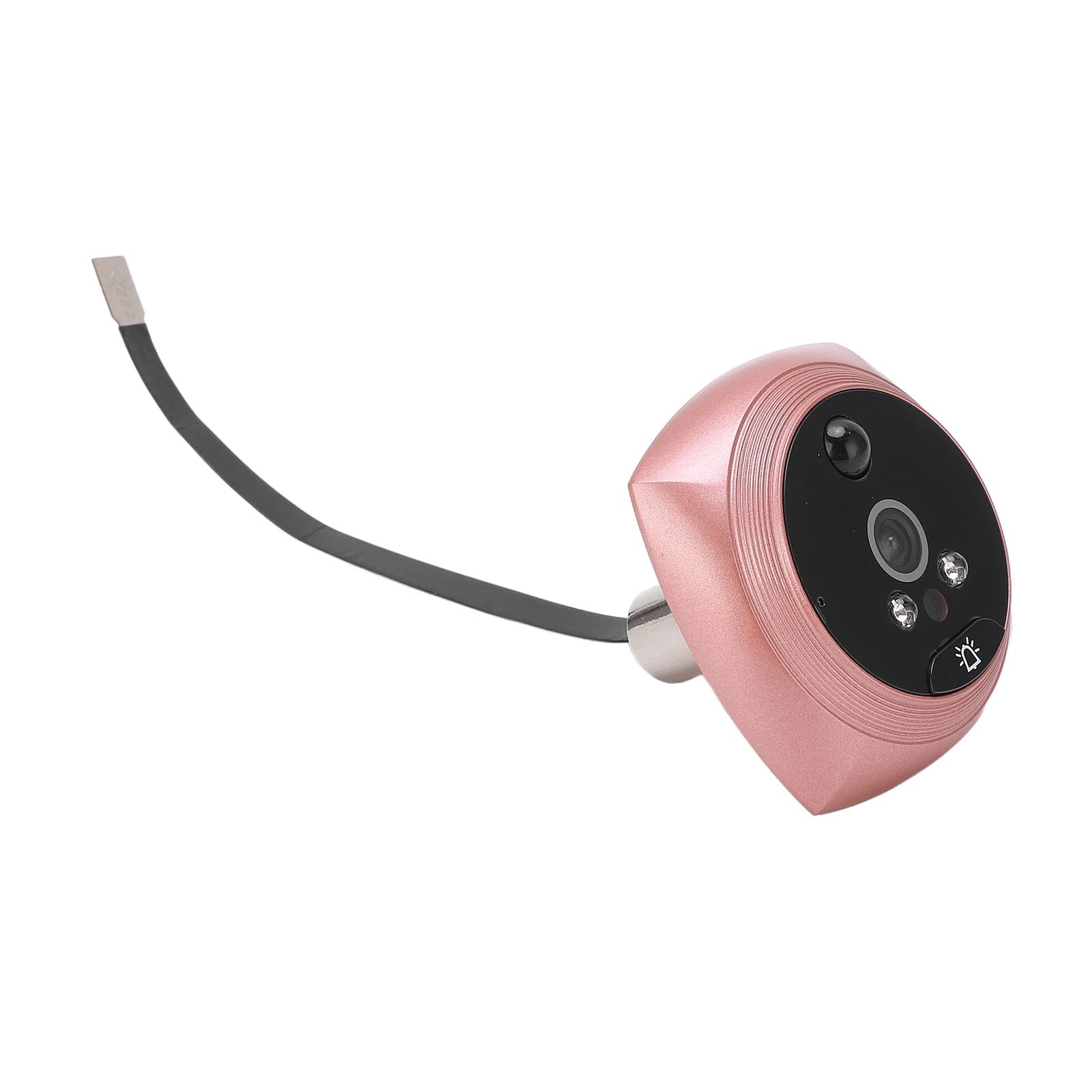 XINL Visor de Mirilla de Timbre, Visor Digital de Puerta PIR Detección de Movimiento Visión Nocturna infrarroja Almacenamiento automático Pantalla de 4.3 Pulgadas para Seguridad en el hogar