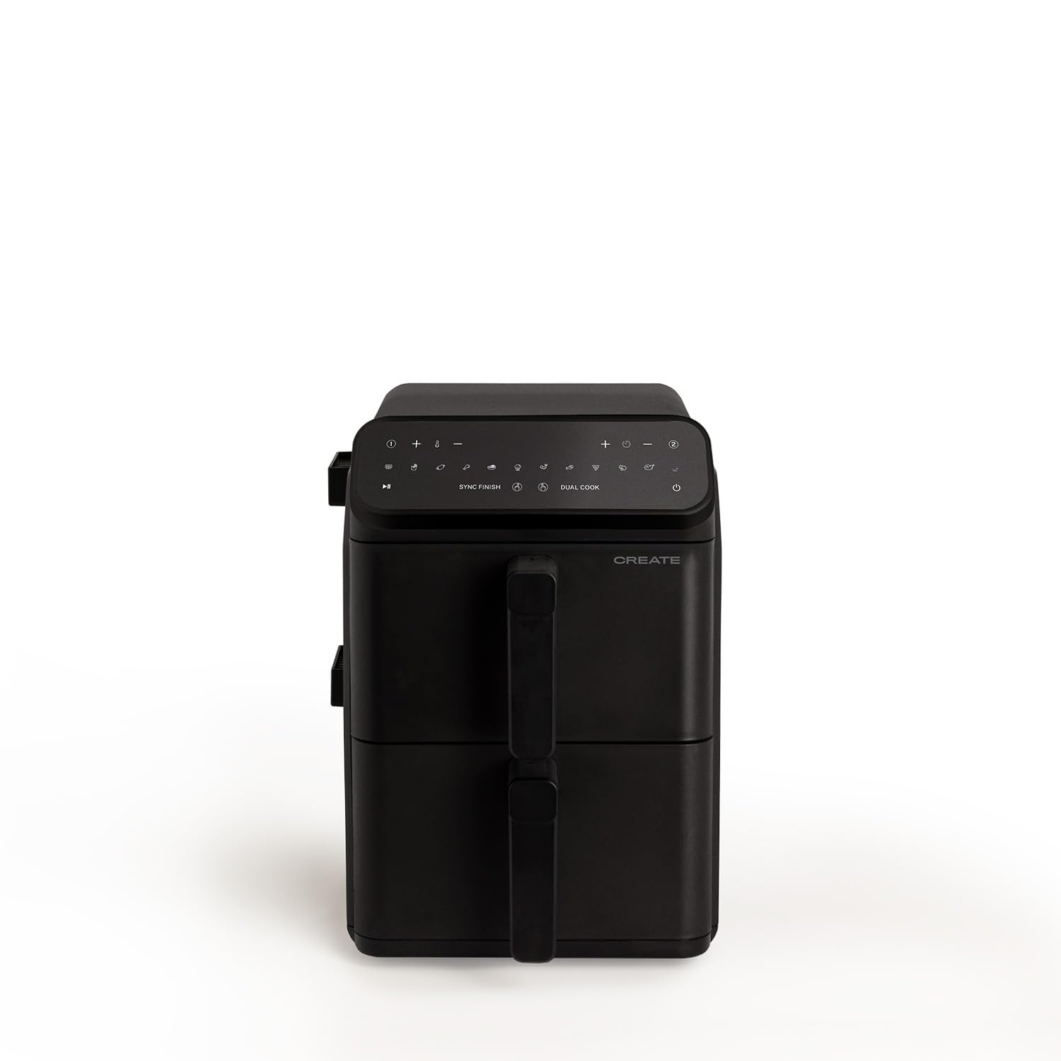 CREATE/​AIR FRYER DUAL STACK/​Freidora de aire 11.2 L de doble altura con control independiente negro/​Capacidad 9-​10 raciones, 10 programas, dual cook, panel táctil, 2600-​3000W