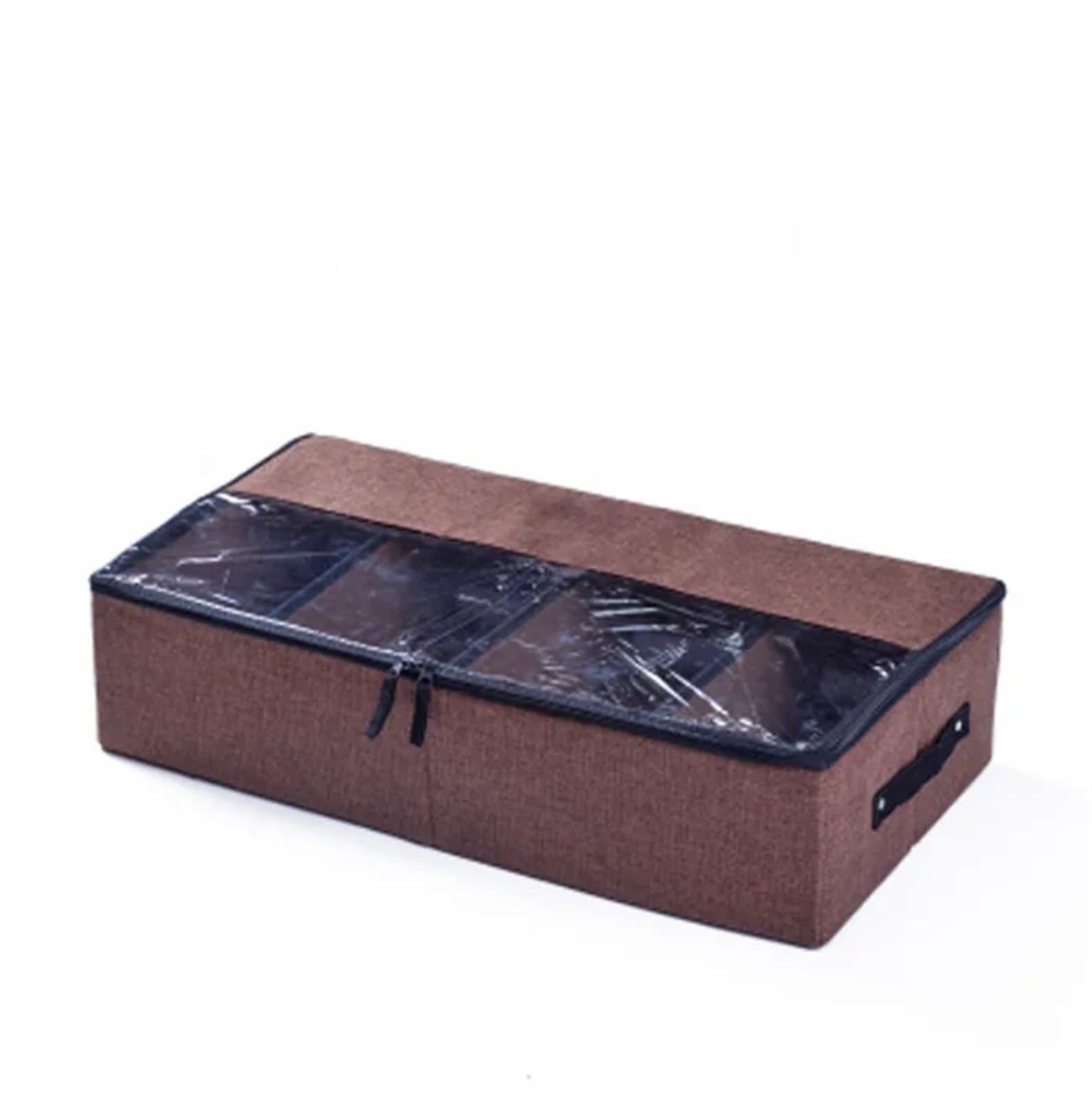 Organizzatore Di Scarpe Sotto Il Letto Scatola di scarpe pieghevole divisa Scatola di immagazzinaggio Scatola di scarpe trasparente addensata Scatola di scarpe con fondo for letto Per Risparmiare Spaz
