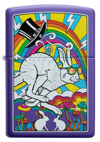 Encendedor de bolsillo Zippo Purple Matte miniatura 2