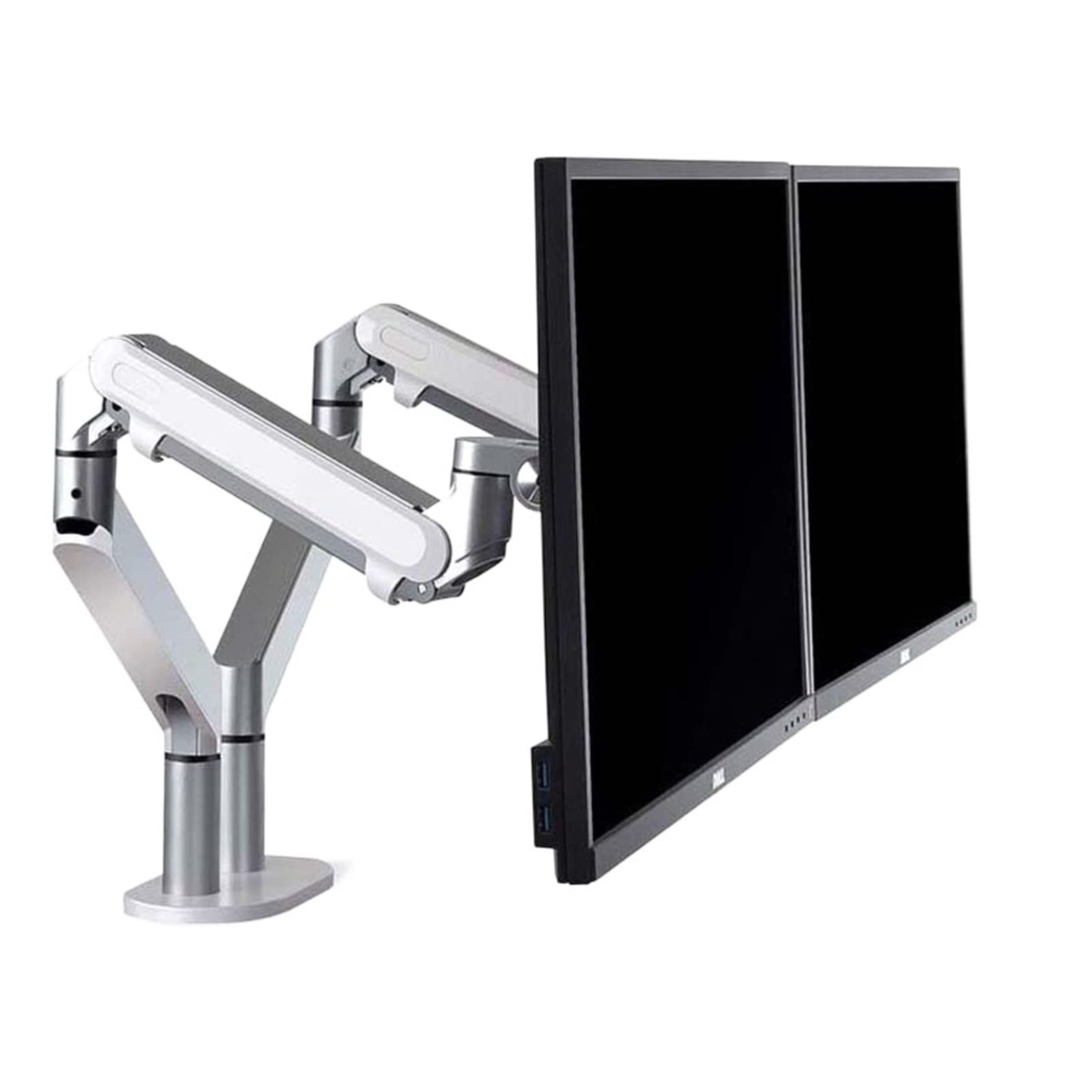 Double Support de Table de Moniteur OZ-2 Soulagez vos Cervicales avec les Bras à Gaz