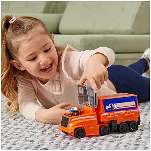 Image of Paw Patrol Big Truck Pup's Zuma Transforming Toy Truck with Collectable Action Figure|Vehicle Set with Rescue Crane|Learning-Education Activity Set|Roleplay Toy For Kids 3+|Birthday Gift|Made In India