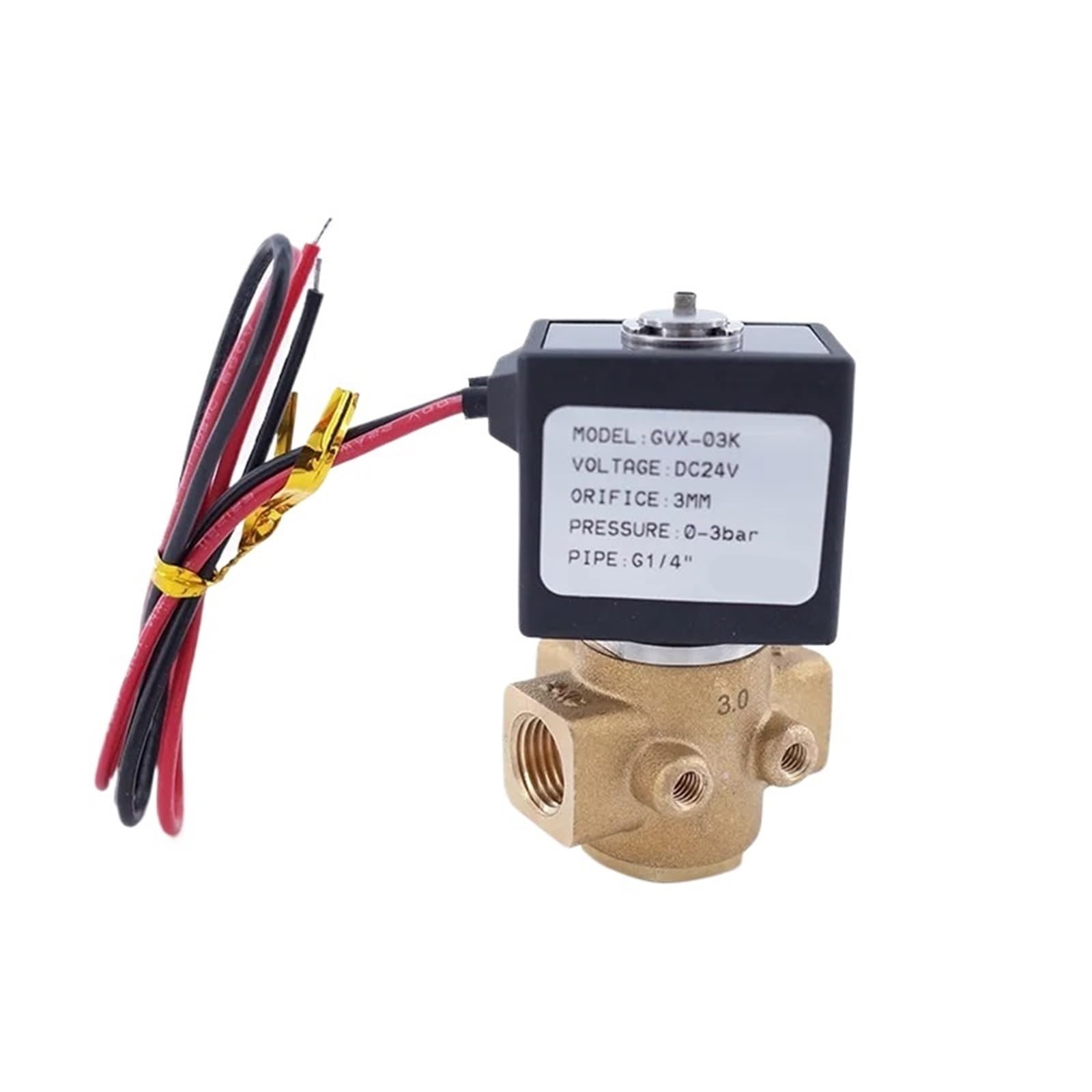 3/2-drożny zawór elektromagnetyczny normalnie otwarty/zamknięty 0.3 cm 0.6 cm 1.5mm/2.2mm/3mm (0.6 cm, 3MM_12VDC_NO)