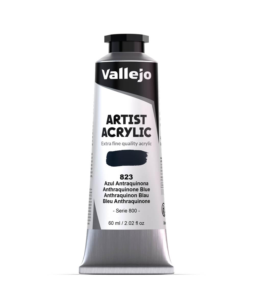 Vallejo Blue Acrylic Artist Color 16823 Anthraquinone (60Ml)