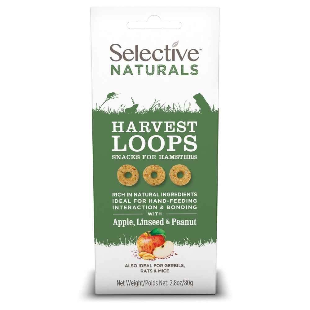 Supreme Pet Food Selective Naturals Harvest Loops - White/Red 80G